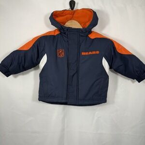 New Chicago Bears NFL Team Jacket Coat Size 2T 24 Months Clean Full Zipper